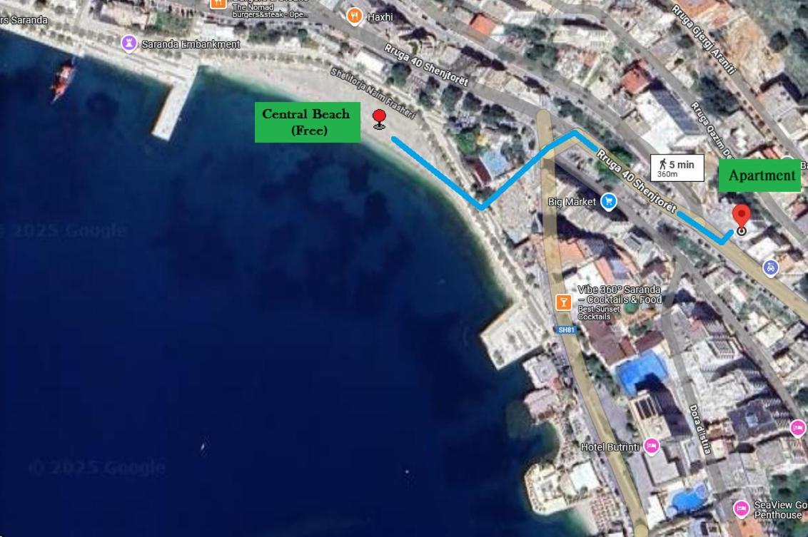 Morina Sea View Apartment Saranda Dış mekan fotoğraf